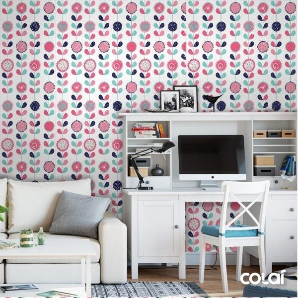 Papel De Parede Adesivo Lavável Girassóis 3m - 2