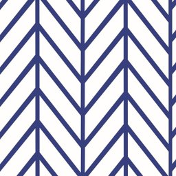 Papel De Parede Adesivo Lavável Linhas Azuis Grandes 15m - 1