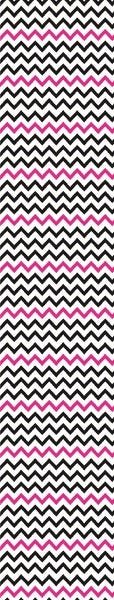 Papel De Parede Lavável Chevron Pretas E Rosas 15m - 7