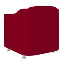 Ver imagem 4 de Kit Poltrona Tilla Recepção + Namoradeira Sala, Quarto Suede Cor:vermelho