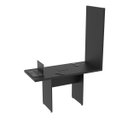 Ver imagem 3 de Mesa Reunião Painel Tv Podcast Preto Caixa Tomada 1,35x0,60 Cor: Preto Atacadao Moveis Escritorio