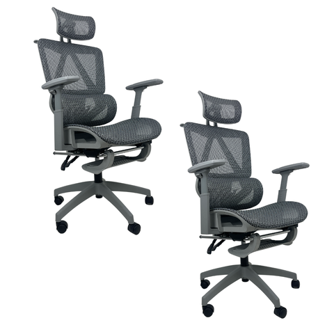 Cadeira de Escritório Presidente Executiva Oficial Titan - Cinza - 2