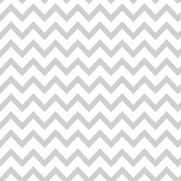 Papel De Parede Lavável Chevron Cinza Claro 12m - 1