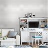 Papel De Parede Lavável Chevron Cinza Claro 12m - 4