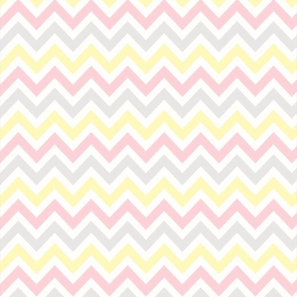 Papel De Parede Lavável Chevron Multicor 12m - 1