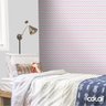 Papel De Parede Lavável Chevron Cinzas E Rosas 9m - 3