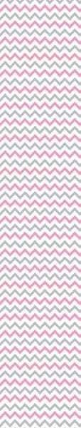 Papel De Parede Lavável Chevron Cinzas E Rosas 9m - 7