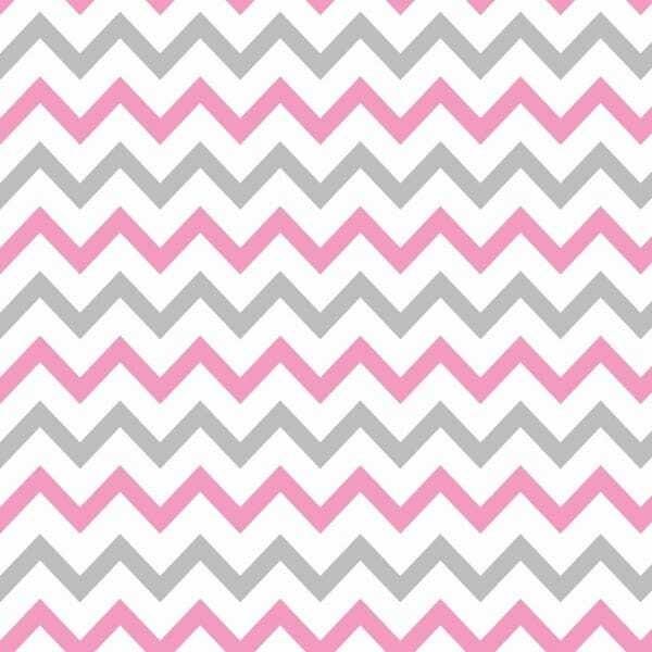 Papel De Parede Lavável Chevron Cinzas E Rosas 9m - 1