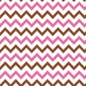 Papel De Parede Lavável Chevron Marrons E Rosas 9m - 1