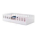 Ver imagem 4 de Cama Juvenil Lara Solteiro com Nichos Escadinha e Colchão em Madeira Baby Mobília Premium - Branco