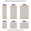 Ver imagem 7 de Quarto de Bebê Completo Berço Americano 3 em 1 Encanto Multimóveis Mp4581 Madeirado/off White