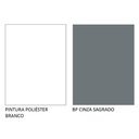 Ver imagem 7 de Balcão Madesa Agata 60 Cm 1 Porta Branco Cinza