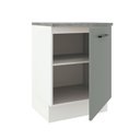 Ver mais imagens de Balcão Madesa Agata 60 Cm 1 Porta Branco Cinza
