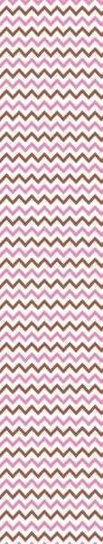 Papel De Parede Lavável Chevron Rosas E Marrons 6m - 7