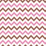 Papel De Parede Lavável Chevron Rosas E Marrons 6m - 1