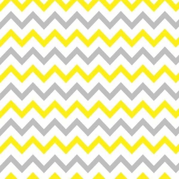 Papel De Parede Lavável Chevron Amarela E Cinza 9m - 1