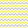 Papel De Parede Lavável Chevron Amarela E Cinza 9m - 1