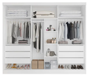 Ver imagem 2 de Guarda Roupa Casal Espelho 3 Portas de Correr em MDF Nexus Branco