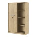 Ver imagem 1 de Armário Estante para Escritório 1 Porta de Correr 8 Prateleiras Plata Móveis