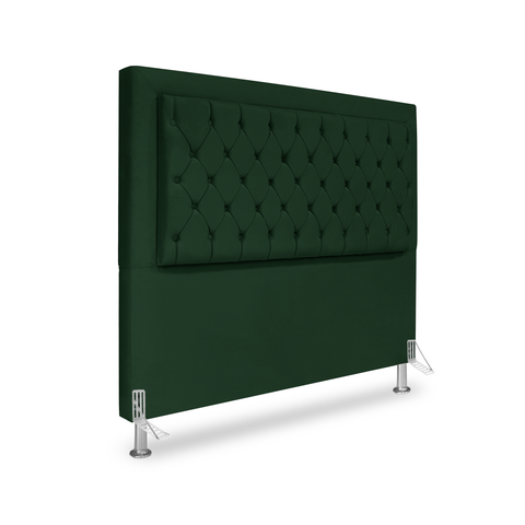 Cabeceira de Cama Box King 195 Cm Baronesa - Veludo Verde