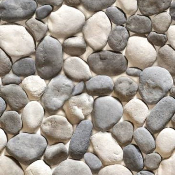 Papel de Parede Adesivo Lavável Pedra Ovo de Pato - 1