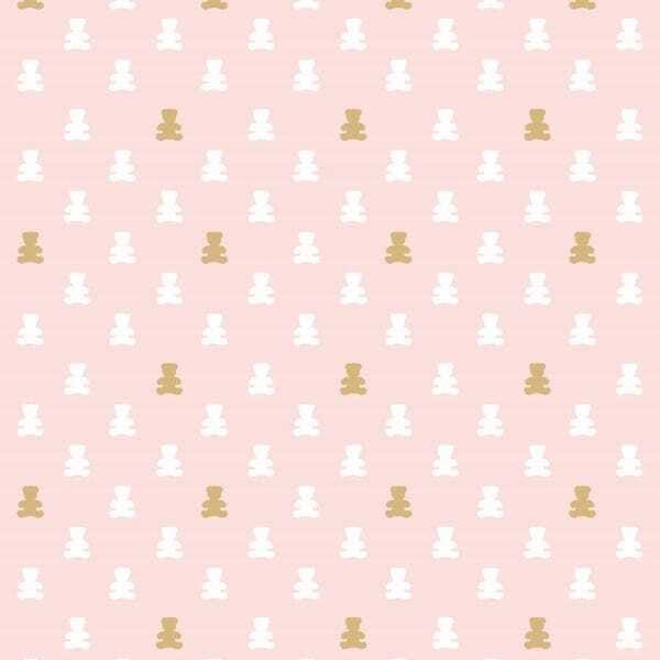 Papel de Parede Adesivo Lavável Ursinhos de Chocolate 12m - 1
