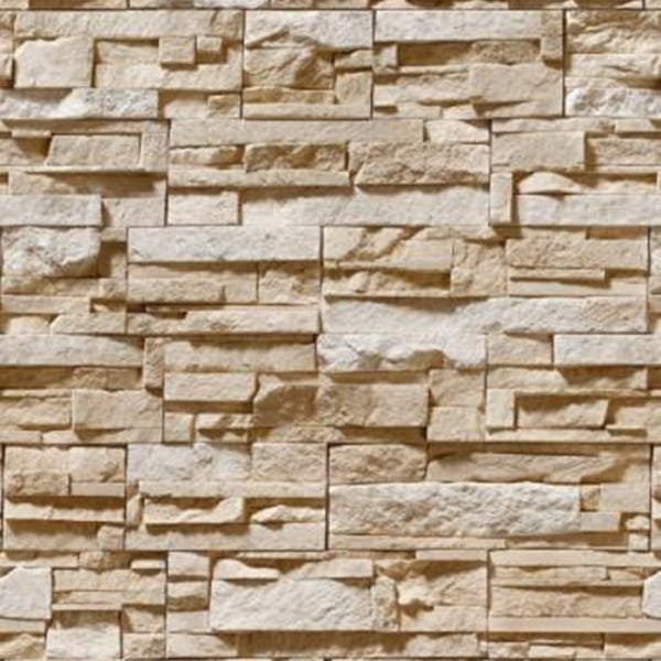 Papel de Parede Lavável Pedra Filete Irregular 3D 12m - 1