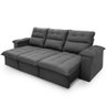 Sofá Retrátil Reclinável Verona 2,30m Suede Velut Molas Ensacadas - King House - 6