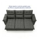 Ver imagem 5 de Sofá Retrátil Reclinável Verona 2,30m Suede Velut Molas Ensacadas - King House