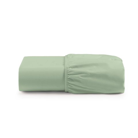 Lençol Casal Cintilante Percal 180 Fios 100% Algodão com Elástico - Verde
