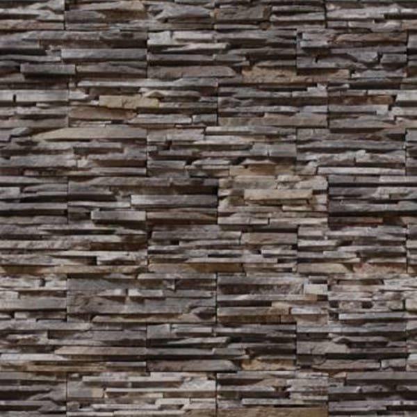 Papel de Parede Adesivo Lavável Filete Pedra 3D Escura 15m - 1