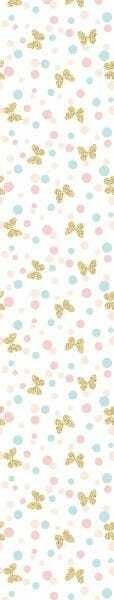 Papel de Parede Adesivo Lavável Borboletas Douradas 6m - 5