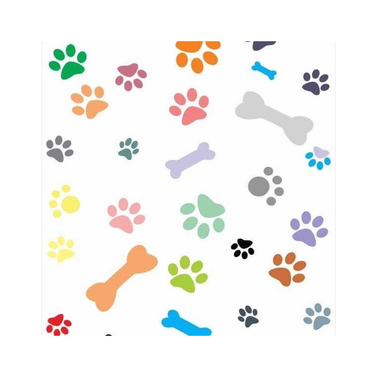 Papel De Parede Adesivo Lavável Rastros De Cães 3m Papel De Parede Adesivo Lavável Rastros De Cães 3m
