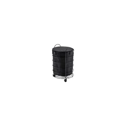 Cesto para Roupas Tulipa Saco Preto Organizador de Roupas:Preto Fosco