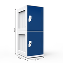 Ver imagem 4 de Armário de Plástico - 2 Portas - Nk 1362 Nilko Armários Azul Chave Padrão