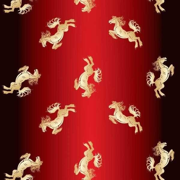 Papel De Parede Adesivo Lavável Cavalos Durados 9m - 1