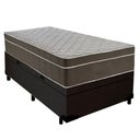 Ver imagem 2 de Cama Box Baú Suede Solteiro + Colchão Sereneprime Molas Ensacadas 88x188x69 Preto