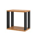 Ver imagem 3 de Nicho Decorativo 30x28cm Estilo Industrial F27 Pradel Móveis Freijó/preto Fosco