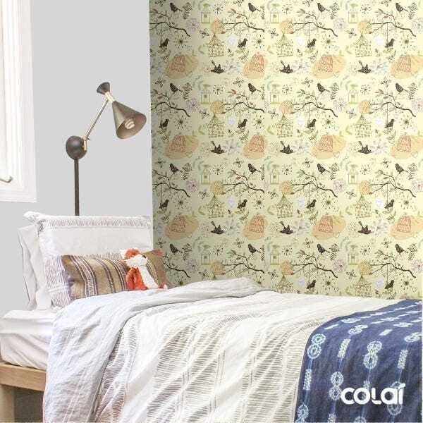 Papel De Parede Adesivo Lavável Pardais 6m - 5