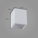 Ver imagem 2 de 2x Arandela Efeito 2 Focos Branco Sem Friso Box Policarbonato St1386
