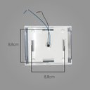 Ver mais imagens de 2x Arandela Efeito 2 Focos Branco Sem Friso Box Policarbonato St1386