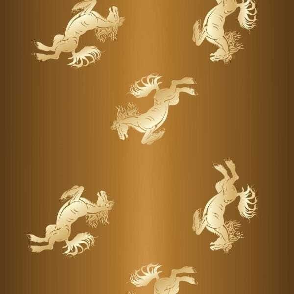 Papel De Parede Adesivo Lavável Cavalos 12m - 1