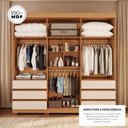 Ver imagem 4 de Guarda-Roupas Istambul 100% MDF 6 Portas 6 Gavetas e Espelho