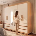 Ver imagem 7 de Guarda-Roupas Istambul 100% MDF 6 Portas 6 Gavetas e Espelho