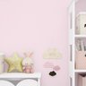 Papel de Parede Adesivo Lavável Rosa Chá Liso Quarto Menina3m - 6