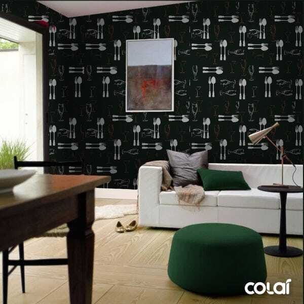 Papel De Parede Adesivo Lavável Mesa De Jantar 3m - 4