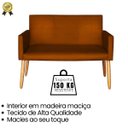 Ver imagem 6 de Conjunto de 2 Poltronas 1 Namoradeira para Clínica Confortável Resistente Salão Espaço Grande