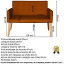 Ver imagem 5 de Conjunto de 2 Poltronas 1 Namoradeira para Clínica Confortável Resistente Salão Espaço Grande