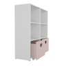 Estante De Nichos Com Baús Organizadores Coração Stefani 100% MDF WoodCore - 6
