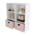 Ver imagem 3 de Estante De Nichos Com Baús Organizadores Coração Stefani 100% MDF WoodCore